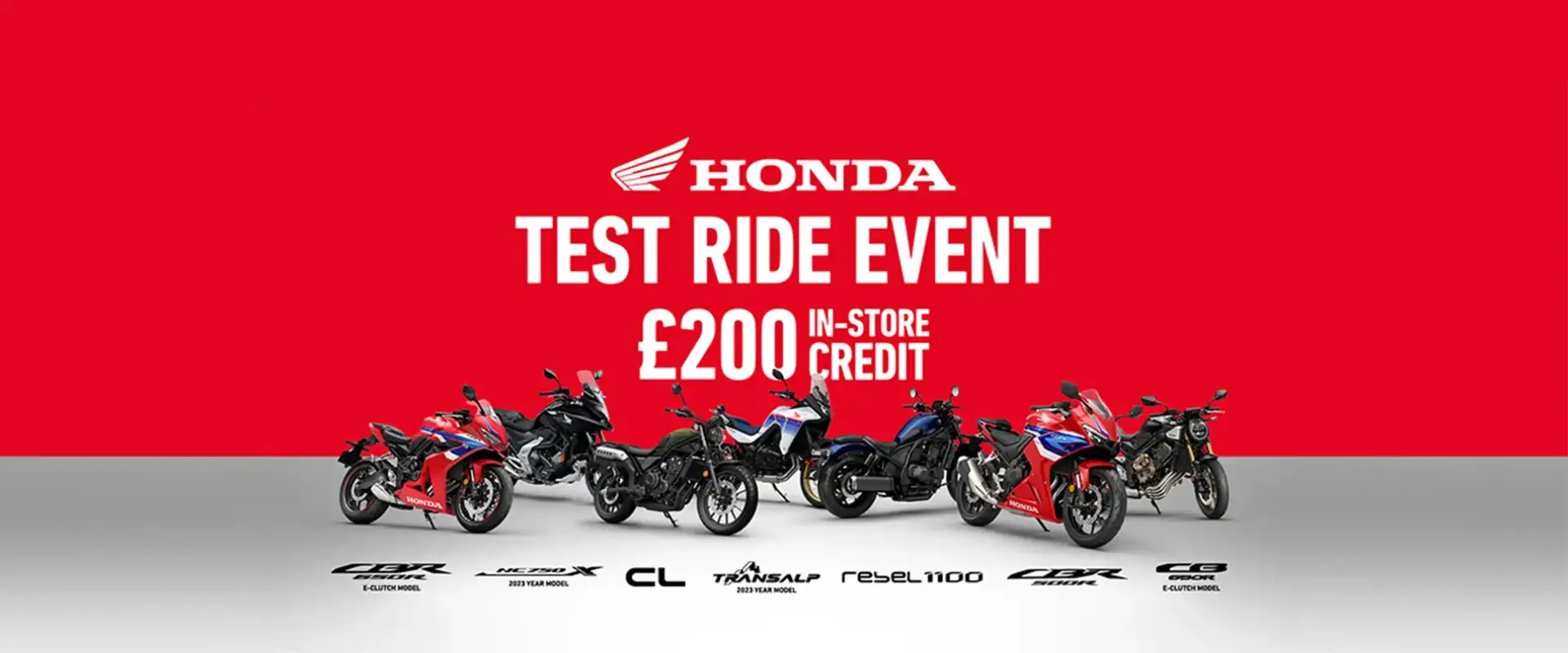 HONDA TEST RIDE WEEKEND EVENT 